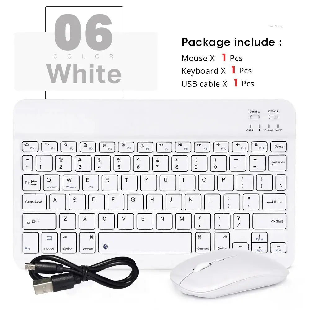 Mini Wireless Keyboard Bluetooth Keyboard For ipad Phone Tablet Portable Bluetooth Keyboard and Mouse For Samsung Xiaomi Android - Magic Remotes