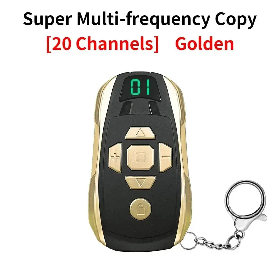 20-Channel Rechargeable Key Duplicator for Universal Garage Door Remote Control Gate Controller Clone Multi-frequency 300-915Mhz Magic Remotes