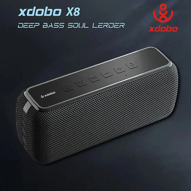 XDOBO X8 60W Portable Outdoor Speakers Bluetooth Wireless Bass Subwoofer Waterproof 6600mAh TWS Function Support TF/AUX Magic Remotes