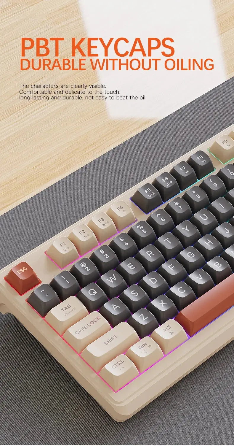 M96 Bluetooth Keyboard Wireless FREEWOLF Screen Gaming Keyboard,Electronic Screen, Multi-Device Connection,Ergonomics Gaming - Magic Remotes