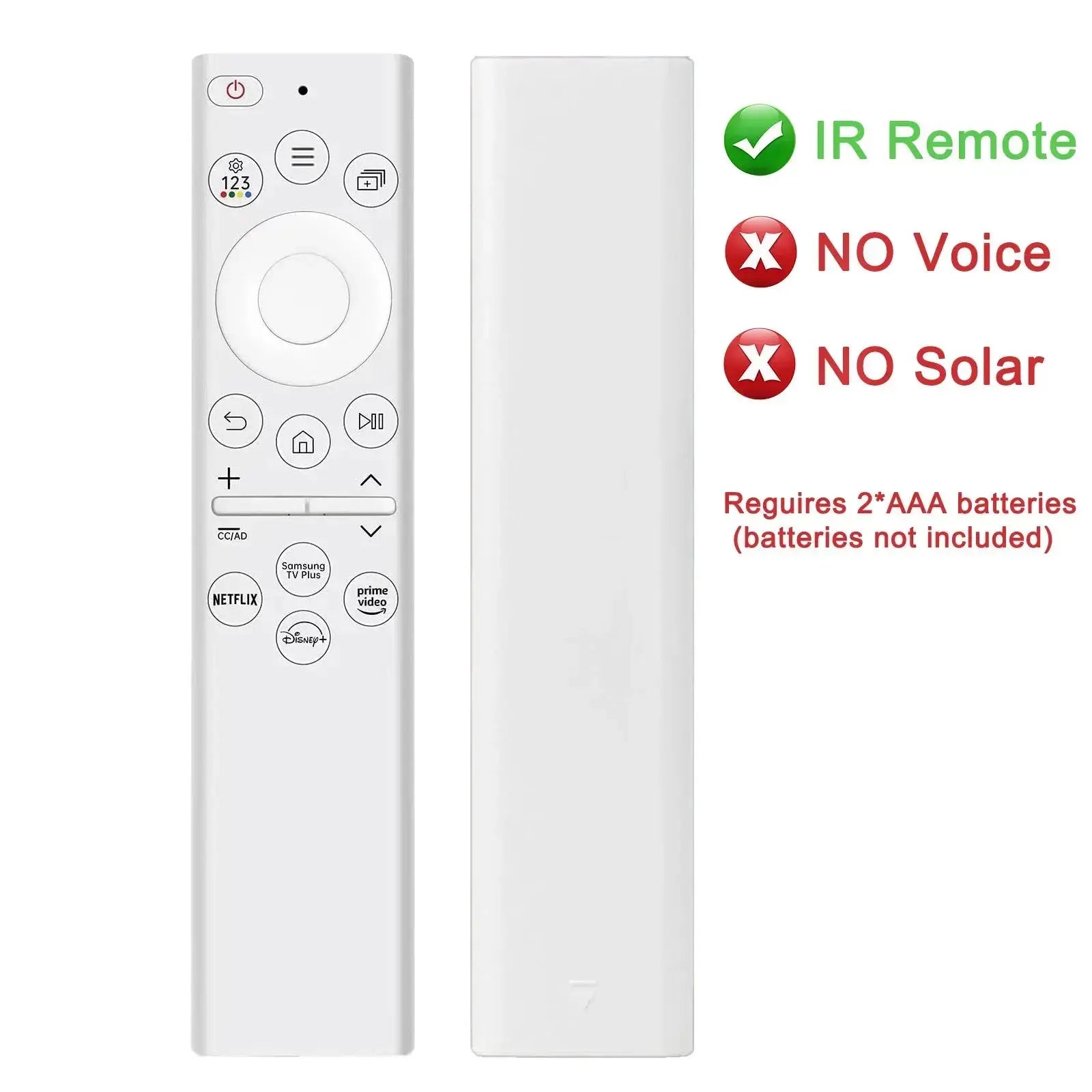 BN59-01391A Solar Voice Remote for Samsung TV Remotes Replacement with Bluetooth Rechargeable Solar Cell Fit for Samsung Remote Magic Remotes