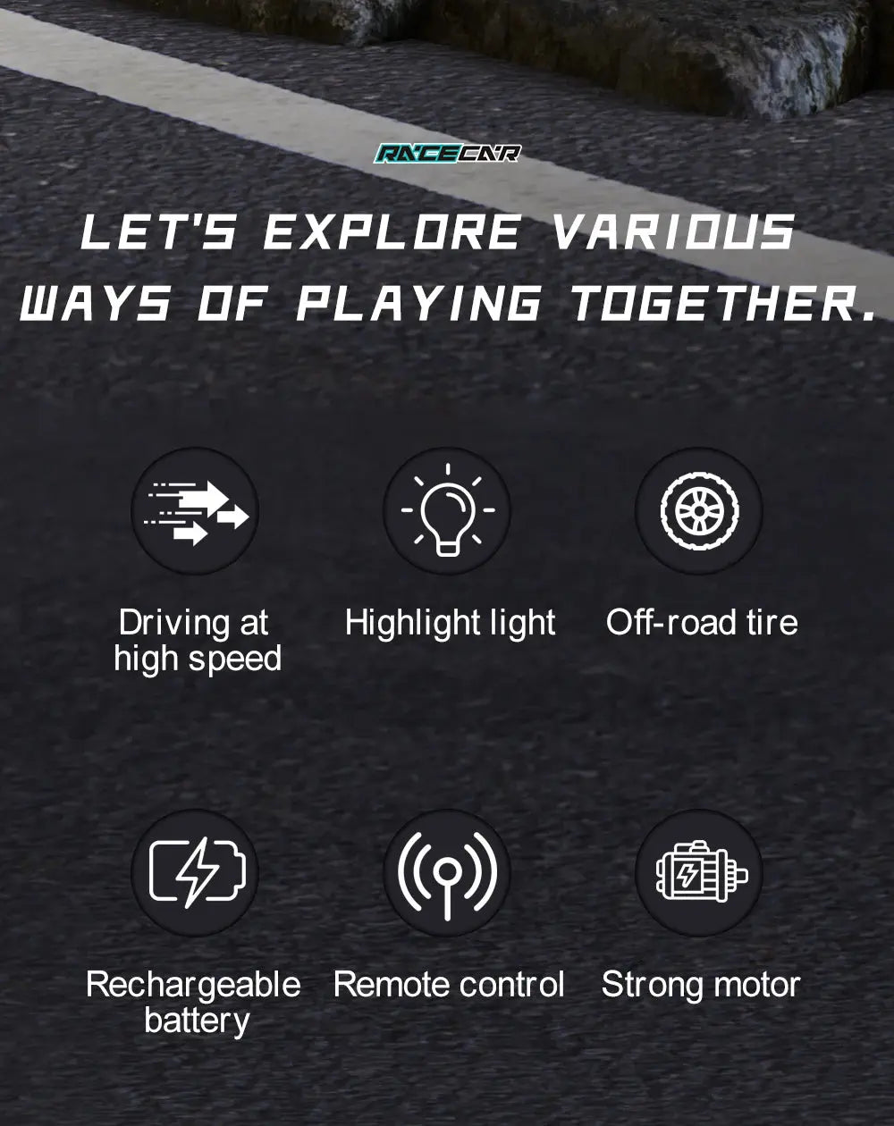 ZWN 1:16/1:20 2.4G Model RC Car With LED Light 2WD Off-road Remote Control Climbing Vehicle Outdoor Cars Toy Gifts for Kids Magic Remotes