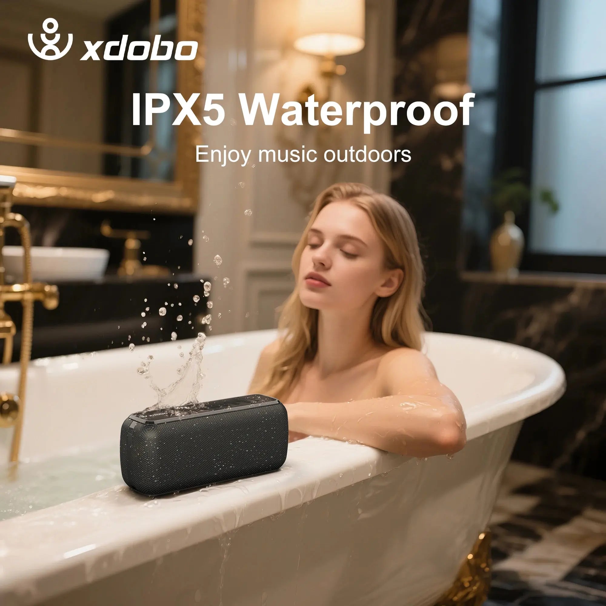 XDOBO X8 60W Portable Outdoor Speakers Bluetooth Wireless Bass Subwoofer Waterproof 6600mAh TWS Function Support TF/AUX Magic Remotes