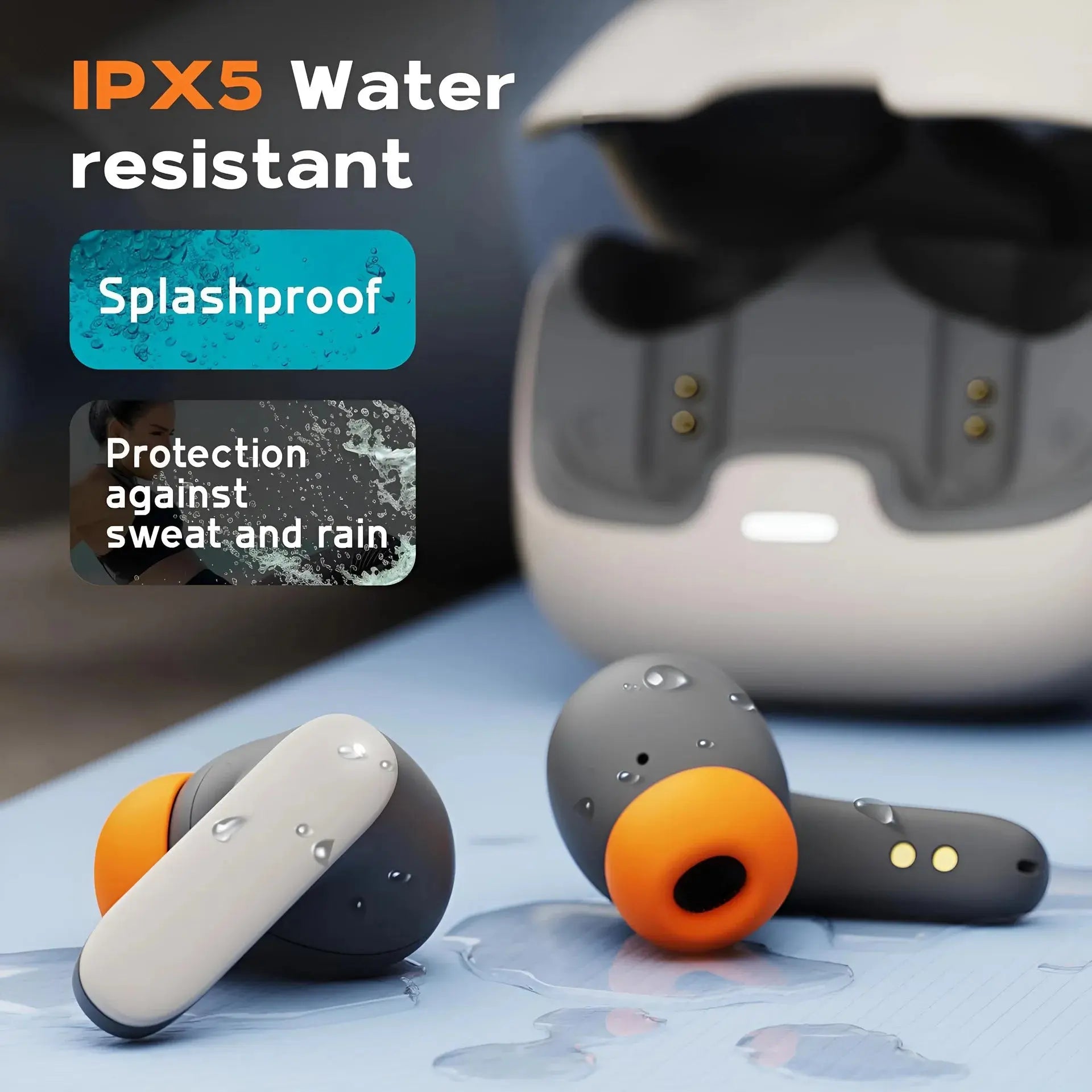 TWS Wireless Earphones 5.4 Bluetooth Ultra-low Latency Dual Microphone ENC Noise Cancelling in Ear Bluetooth Earphones Magic Remotes