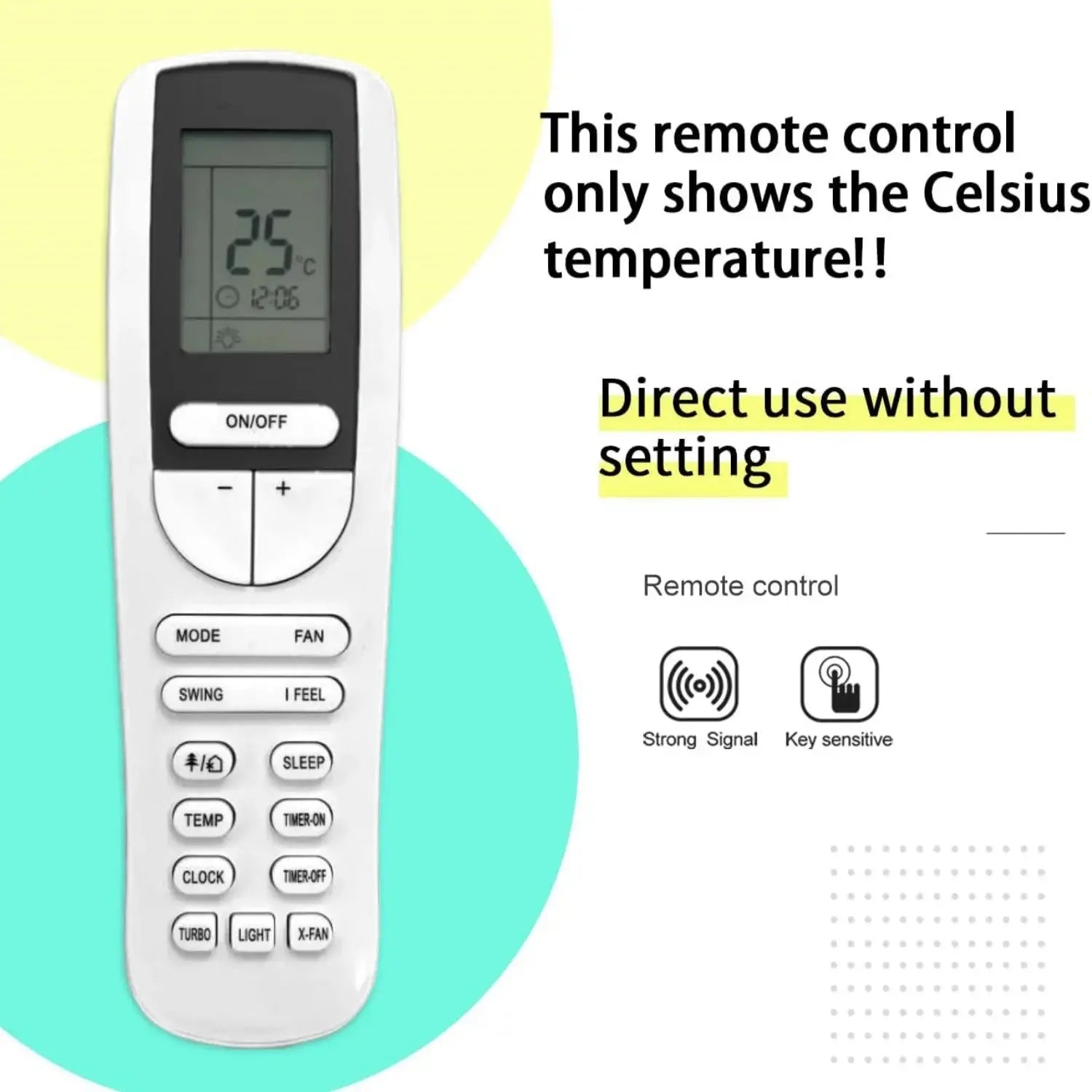 YAA1FB Remote control l Replace For GREE Air Conditioner YAA1-FB Magic Remotes