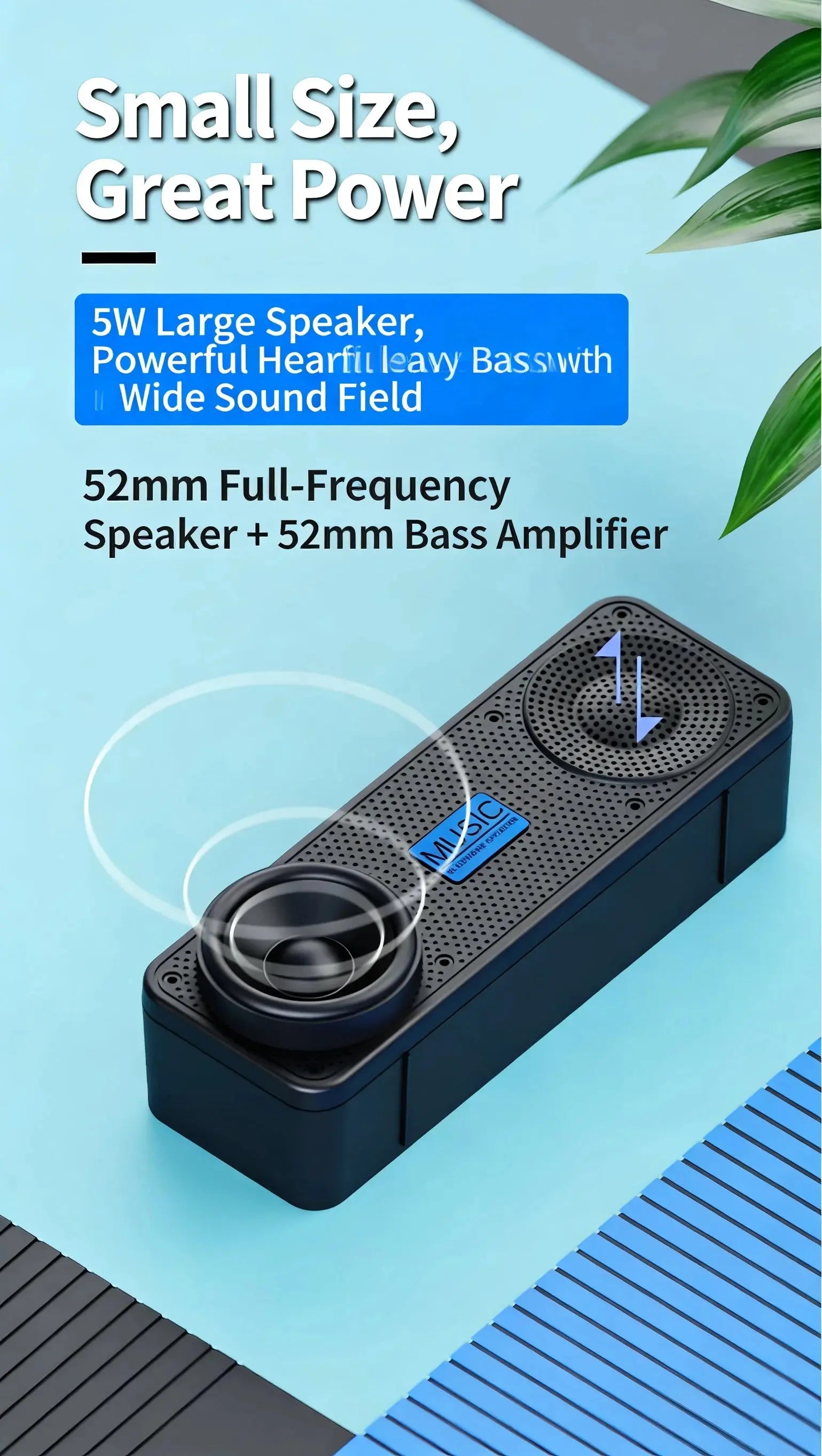 S18 Wireless Bluetooth Speaker Portable Subwoofer Stereo Sound FM Radio Outdoor Loudspeaker for Phone PC Magic Remotes