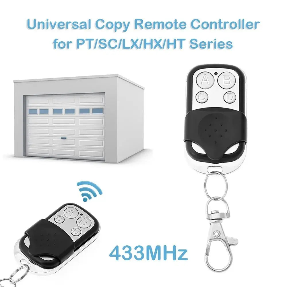 433MHz 4Button ABCD/Lock Unlock Remote Control Metal Push Button Transmitter Universal 4 Buttons Garage Door Opener Remote Magic Remotes