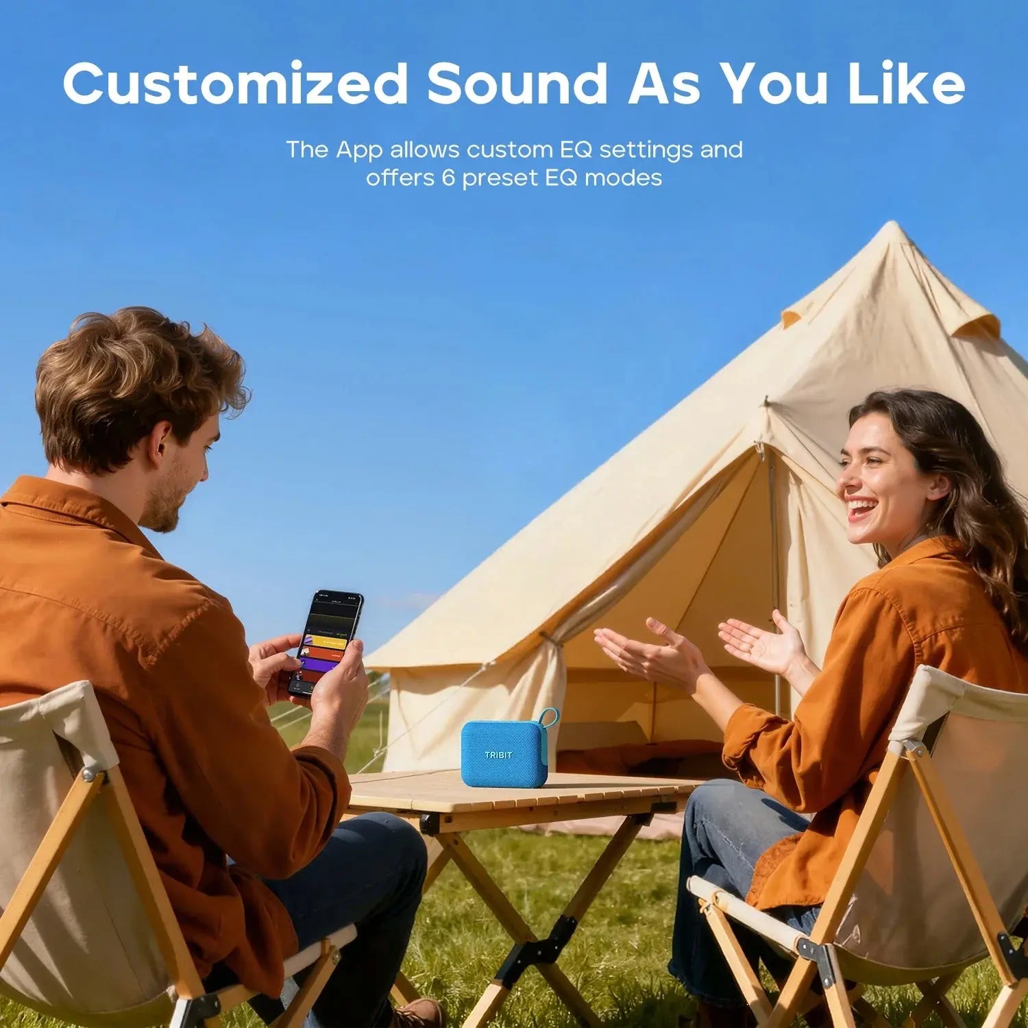 Tribit PocketGo Portable Bluetooth Speaker IP68 Waterproof BT 6.0 Built-in Mic TWS App EQ for Outdoor, Pool Party, Camping, Travel - Magic Remotes