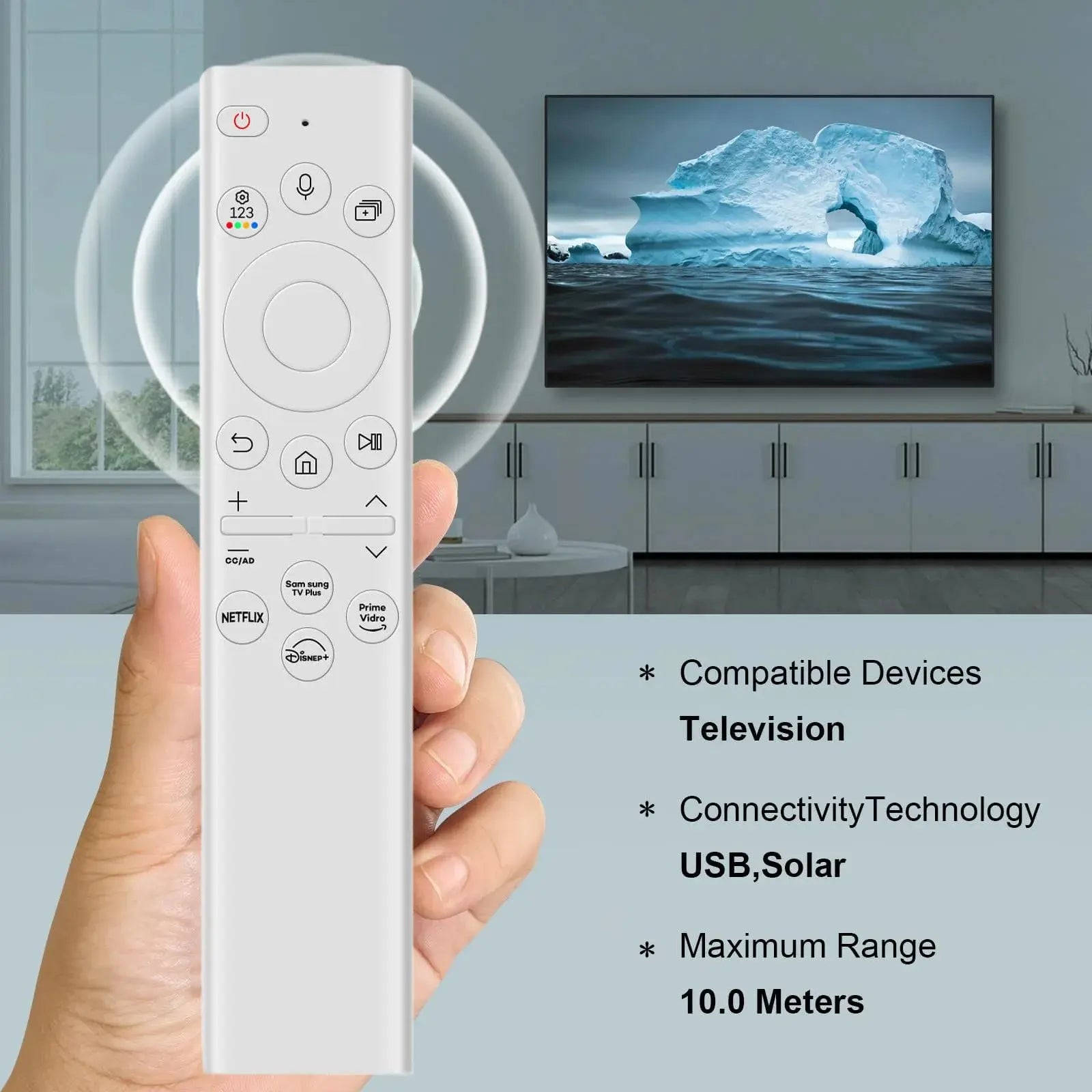 BN59-01391A Solar Voice Remote for Samsung TV Remotes Replacement with Bluetooth Rechargeable Solar Cell Fit for Samsung Remote Magic Remotes