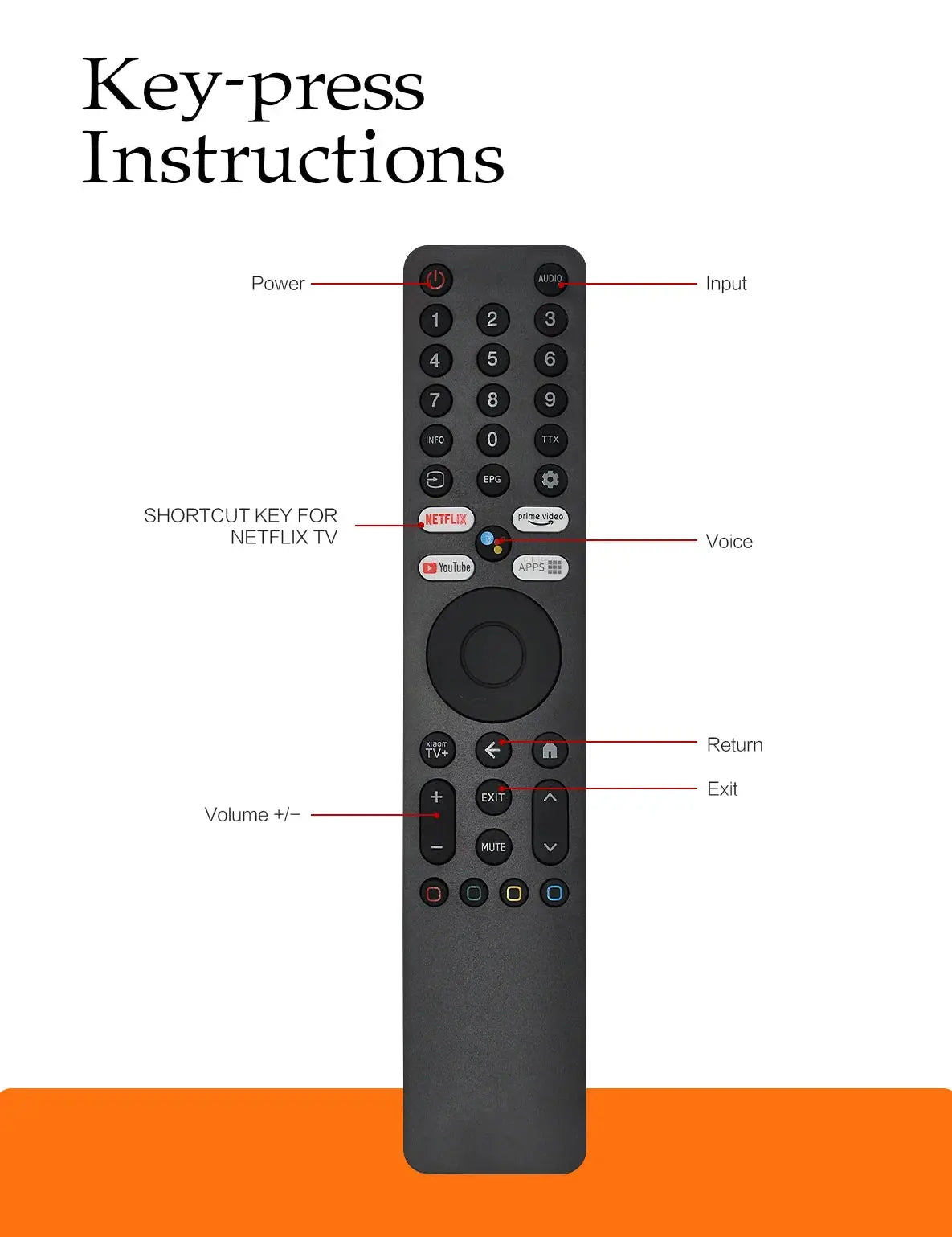 XMRM-ML Remote Control For Xiaomi Ultra 4k Qled Voice Android Tv Remote L55m7-q2me Q2 Magic Remotes