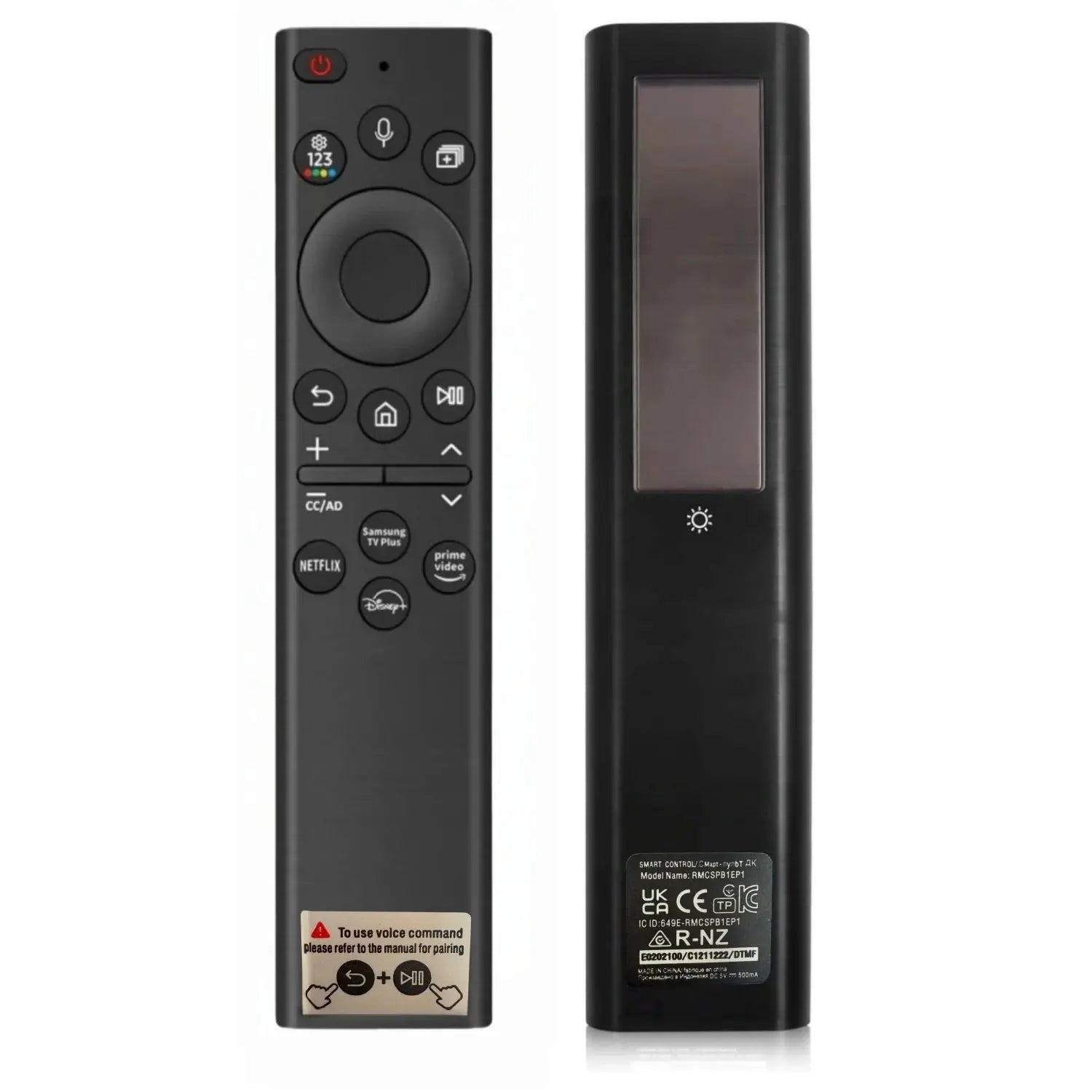 New Solar Charging BN59-01385A Voice Remote Replacement for Samsung Smart TVs DIY Accessory Magic Remotes