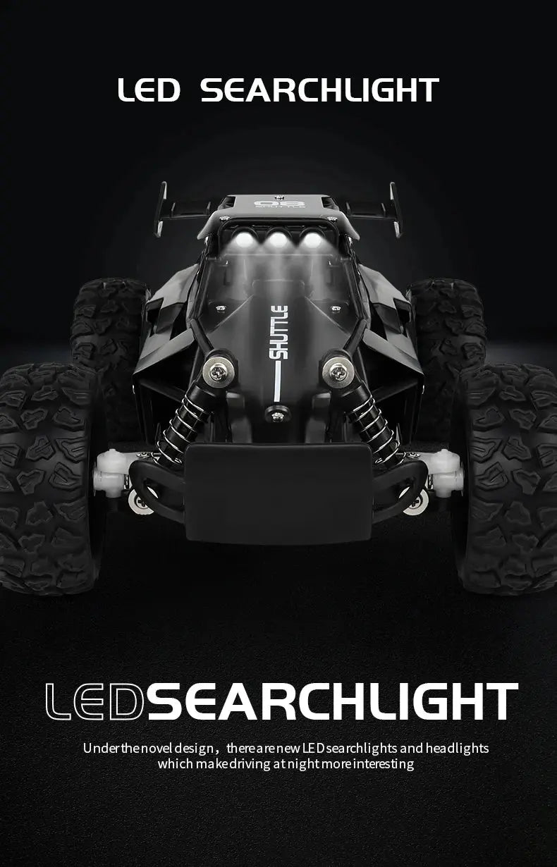 Remote Control Car RC Drift Racing 1:16 Vehicle Off Road Alloy 2.4G Radio High-Speed Trucks With LED Light Climbing Gift Kid Toy - Magic Remotes
