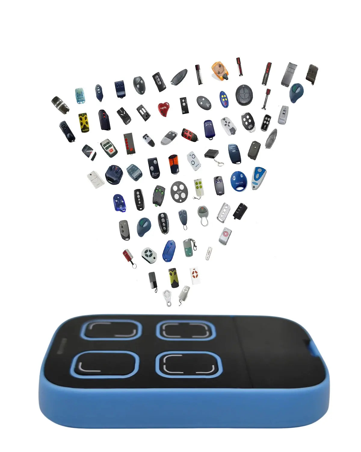 Universal Multi-frequency Garage Door Remote Controle 280-868MHz 433MHz 315MHz 390MHz Compatible with Gates Duplicators Copiers Magic Remotes