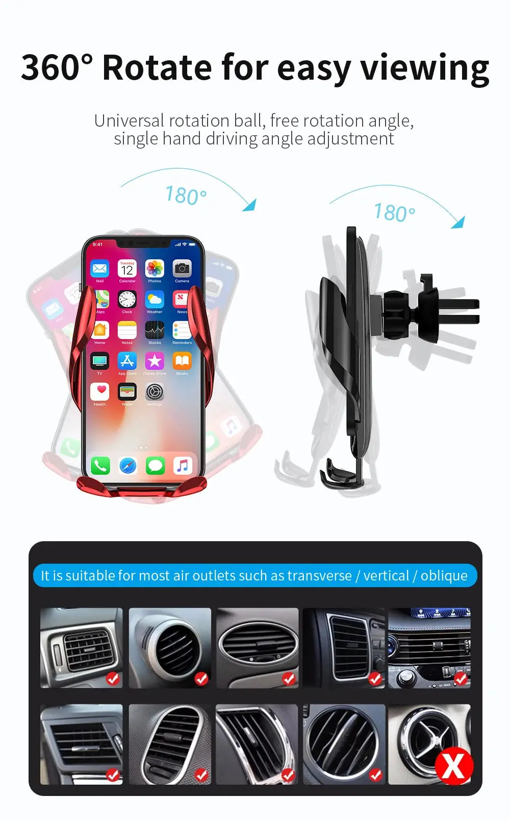 Car Phone Holder 10-Inch Screen Fixed Base For Peugeot 3008 4008 2021-2023 Wireless Charging Support Car Mobile Phone Mounts - Magic Remotes