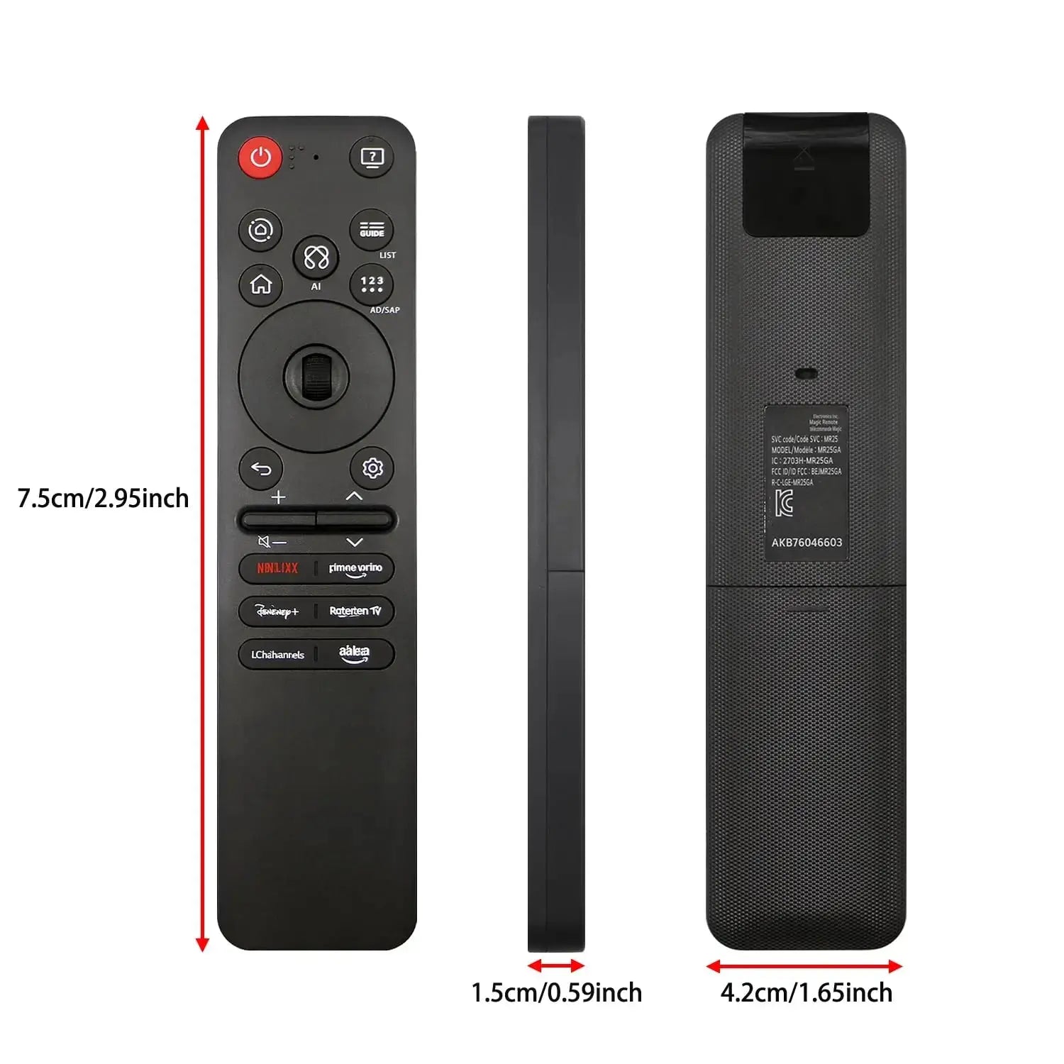 NEW MR25GA AKB76046603 Voice Magic Remote Control Includes Pointer Functions Compatible With GA/GC Series Controller Magic Remotes