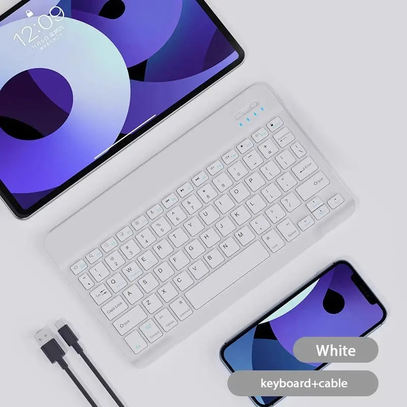 10 inch Magnetic Tablet Keyboard for iPad 2024 10.9 11 10.2 Bluetooth Rechargeable Keyboards for Xiaomi 6 Huawei Matepad 11.5 - Magic Remotes