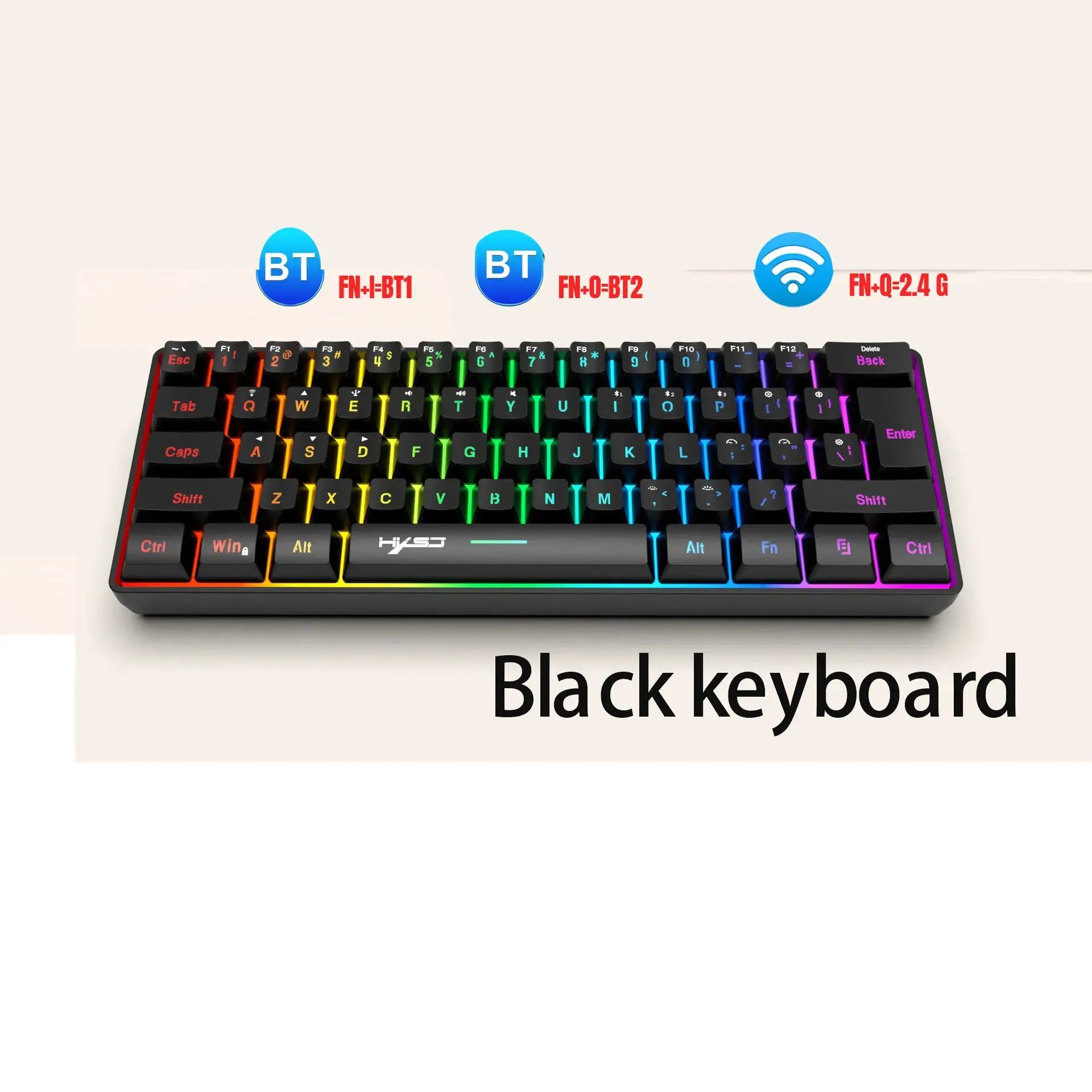Wireless keyboard mouse combo Bluetooth key board  60% kit 2.4Ghz computer white Gamer keyboards Mice combos set teclado pc Magic Remotes