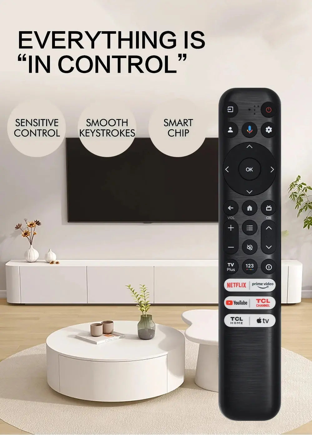 Tcl Rc813a TCL Voice Remote Control - RC813 FMB1 Replacement
