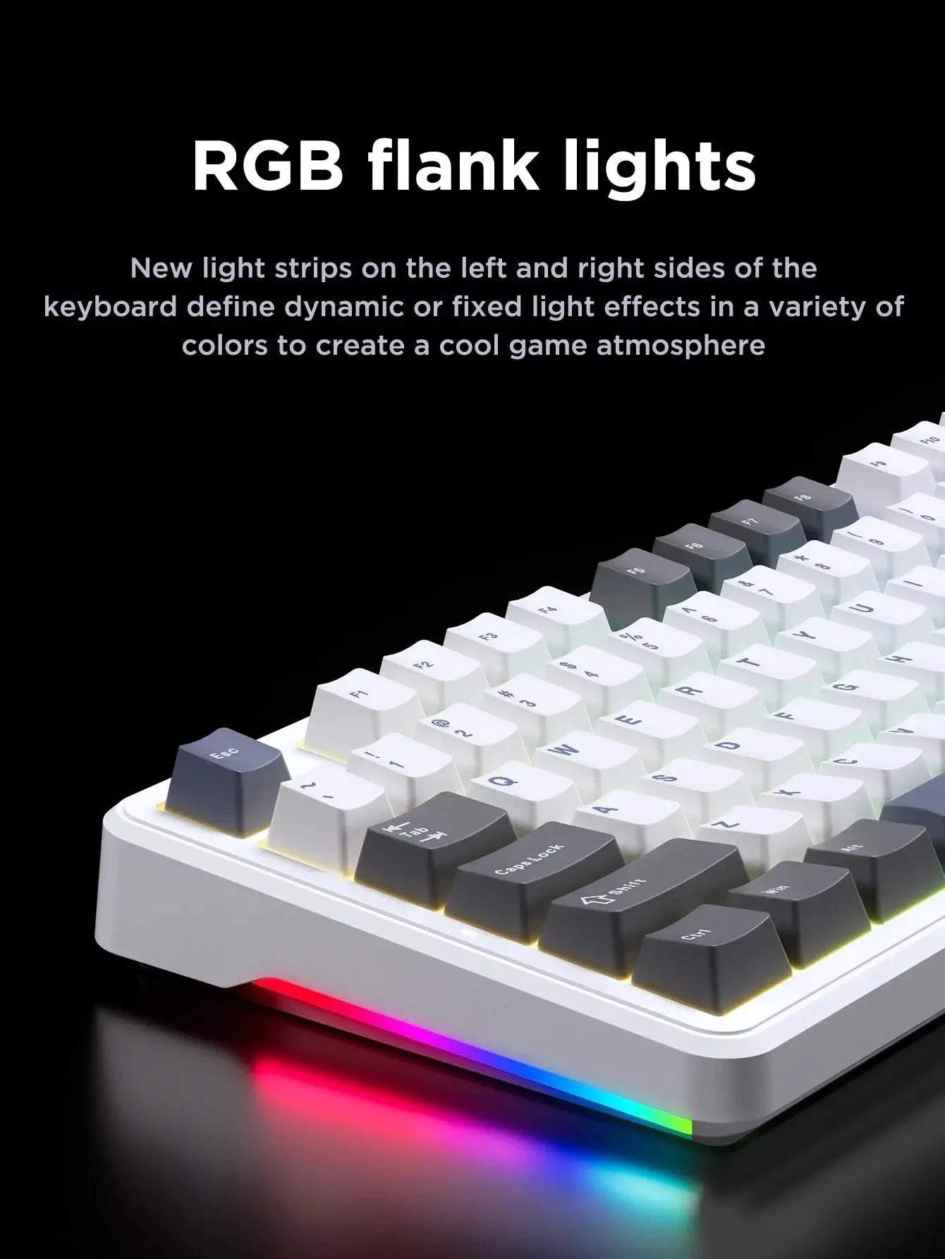 AULA F87 Pro Mechanical Keyboard 2.4g/Usb/Bluetooth Tri Mode Wireless 87 Key Rgb Pbt Gasket 5 Layer Silencing Full Key No Impact - Magic Remotes