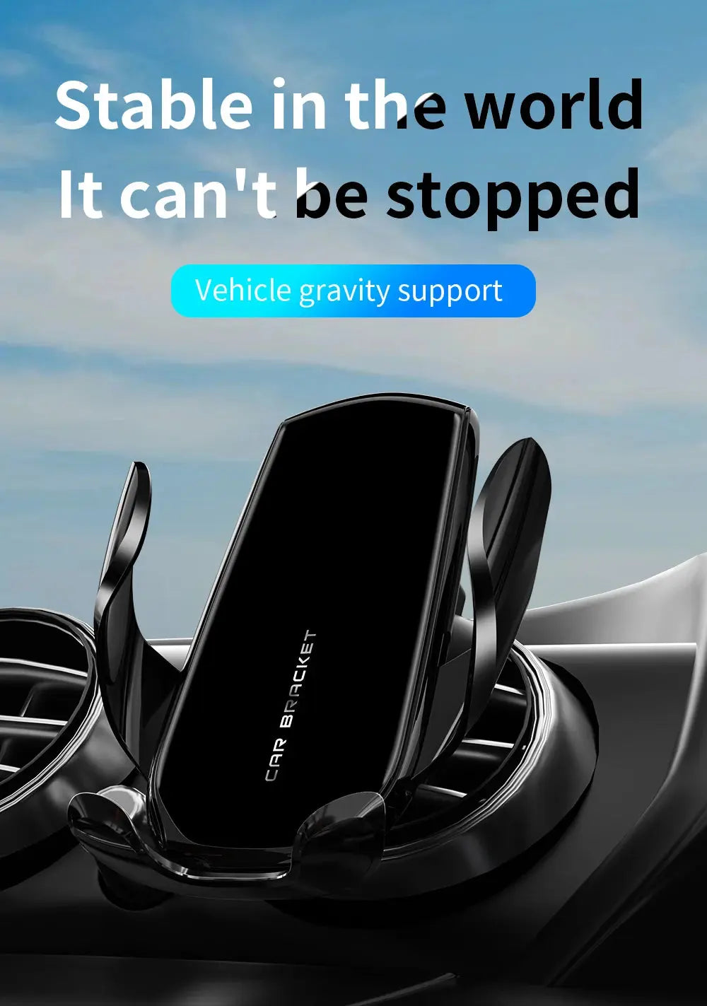 Car Phone Holder 10-Inch Screen Fixed Base For Peugeot 3008 4008 2021-2023 Wireless Charging Support Car Mobile Phone Mounts - Magic Remotes