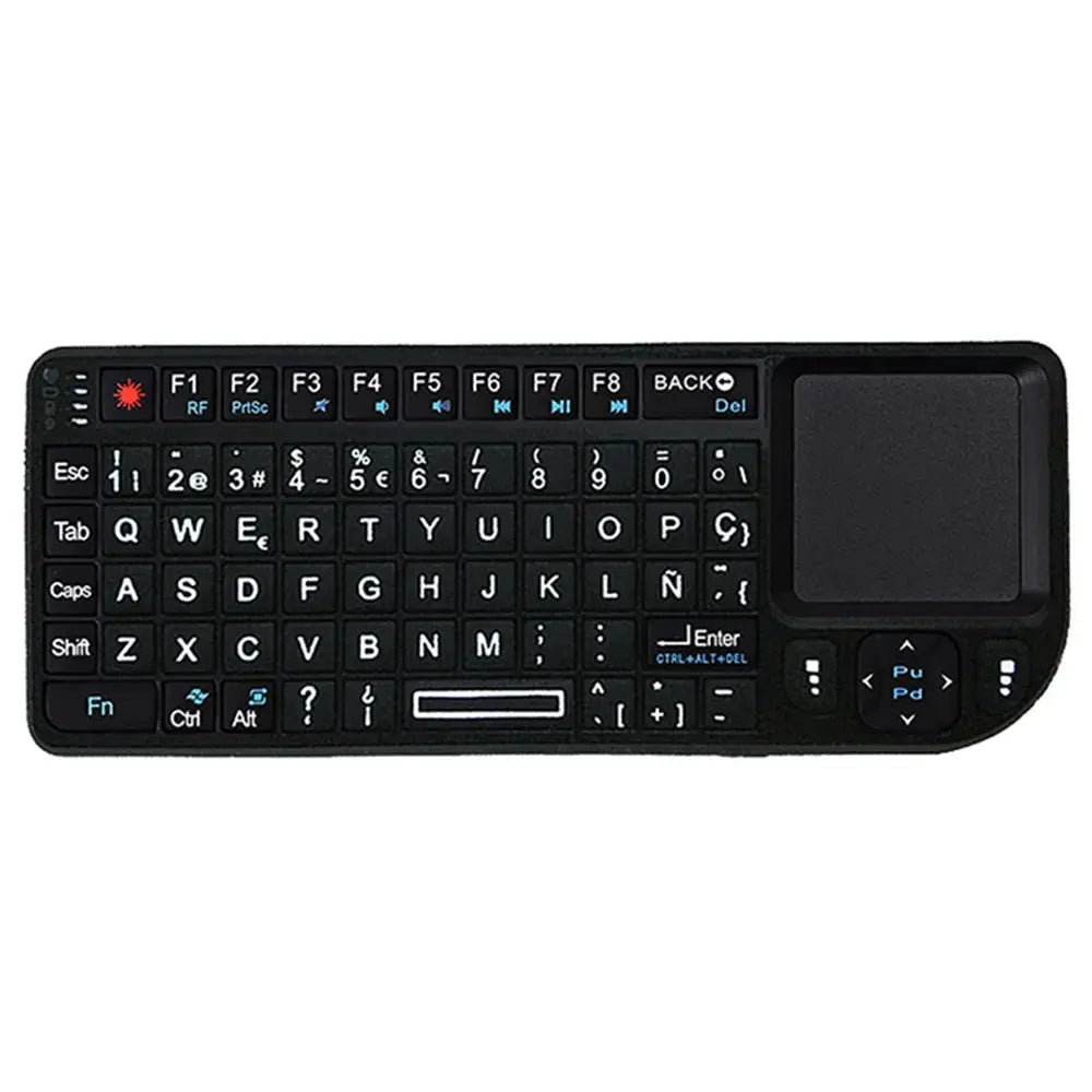 MRSVI A8 Mini Wireless Keyboard 2.4G 7 Color Backlit Touchpad Air Mouse With Infrared Indicator for Android TV Box PC,Office - Magic Remotes