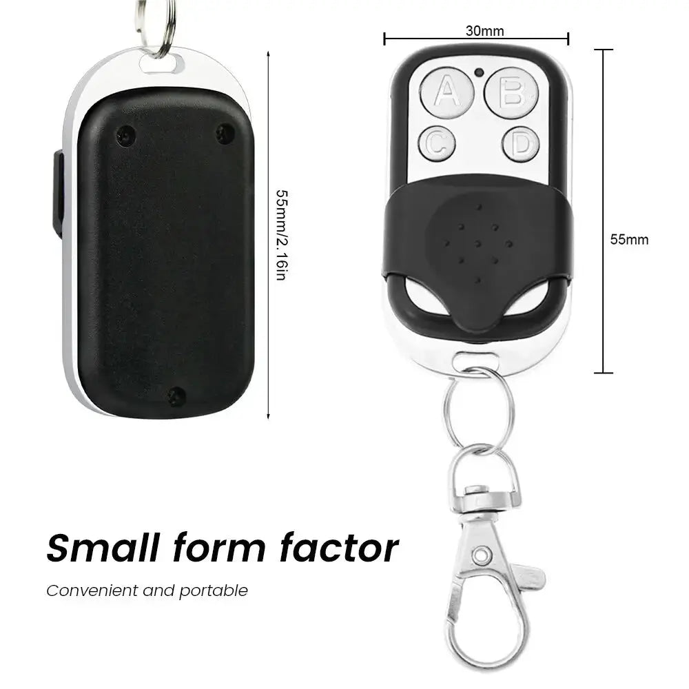 433MHz 4Button ABCD/Lock Unlock Remote Control Metal Push Button Transmitter Universal 4 Buttons Garage Door Opener Remote Magic Remotes