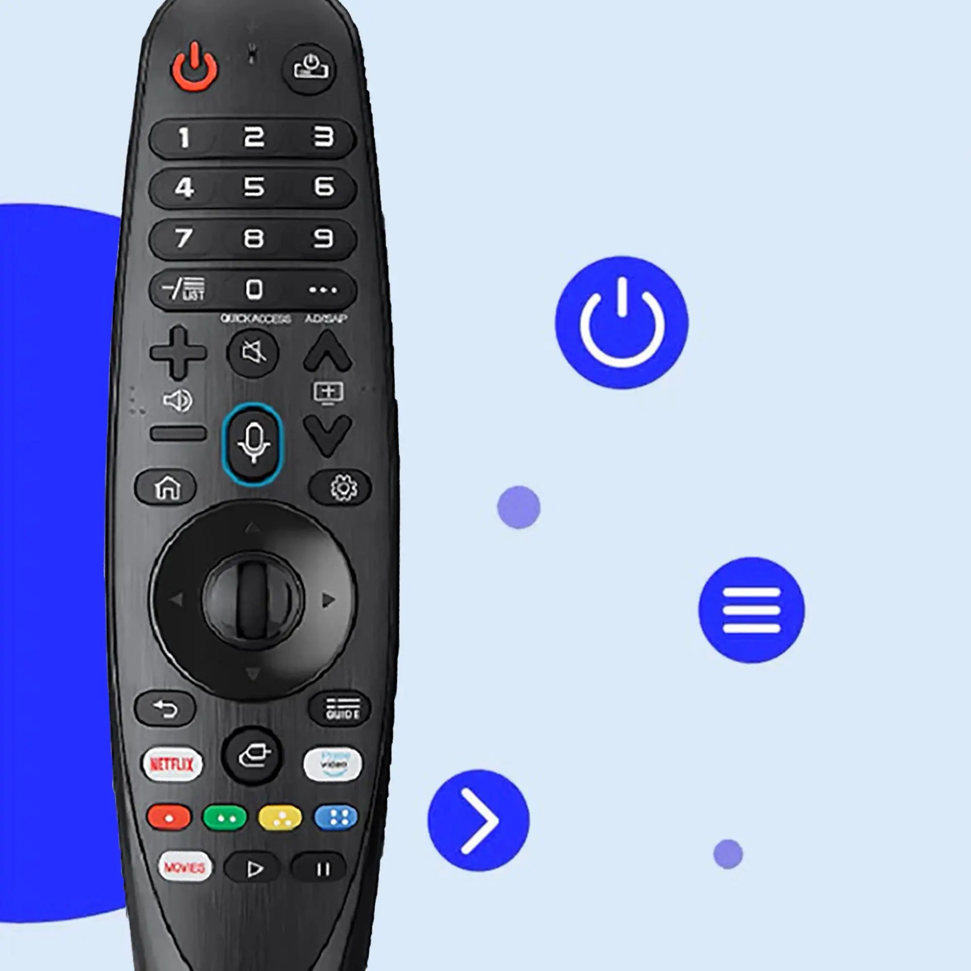 Universal Magic Remote Control for Smart TV With/without Voice And Pointer Feature Replacement for AKB75855501 MR20GA MR21GA MR1 Magic Remotes
