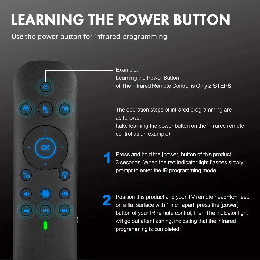 New G60S Pro BT Wireless Voice Remote Control 2.4G BT5.0 Dual Mode Air Mouse IR Learning With Backlit Light For Android TV Box Magic Remotes