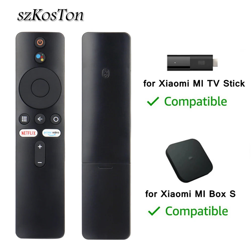 Replacement Bluetooth Voice Remote Control for Xiaomi Mi Box S, Mi TV Stick (MDZ-22-AB, MDZ-24-AA), and Smart TV Box - Compatible with Google Assistant