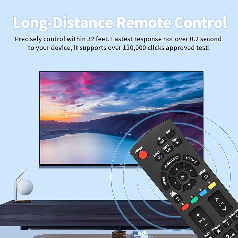 New N2QAYB000570 Remote for Panasonic TC-L32U22 TC-L37X2 TC-L42D2 TV, L32 L37 L42 inch LED LCD