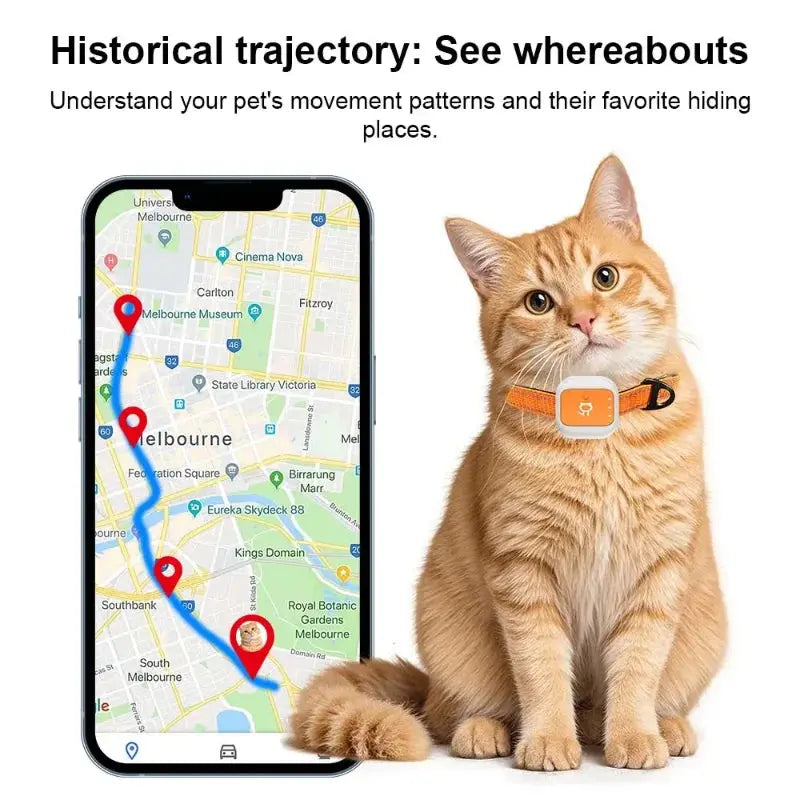 2026 New Style Pet GPS Tracker Dog Mini Tracking Movement Alert Collar Anti-Lost Tracker for Cats and Puppies Remote Locator - Magic Remotes