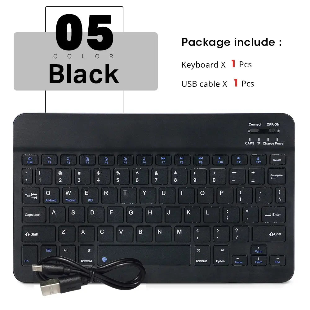 Mini Wireless Keyboard Bluetooth Keyboard For ipad Phone Tablet Portable Bluetooth Keyboard and Mouse For Samsung Xiaomi Android - Magic Remotes