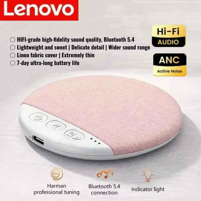Lenovo New Sleeping Bluetooth Speaker Mini Nature Sound White Noise Soundbar Wireless MP3 Music Player Ultra Thin Timed SpeakerS Magic Remotes