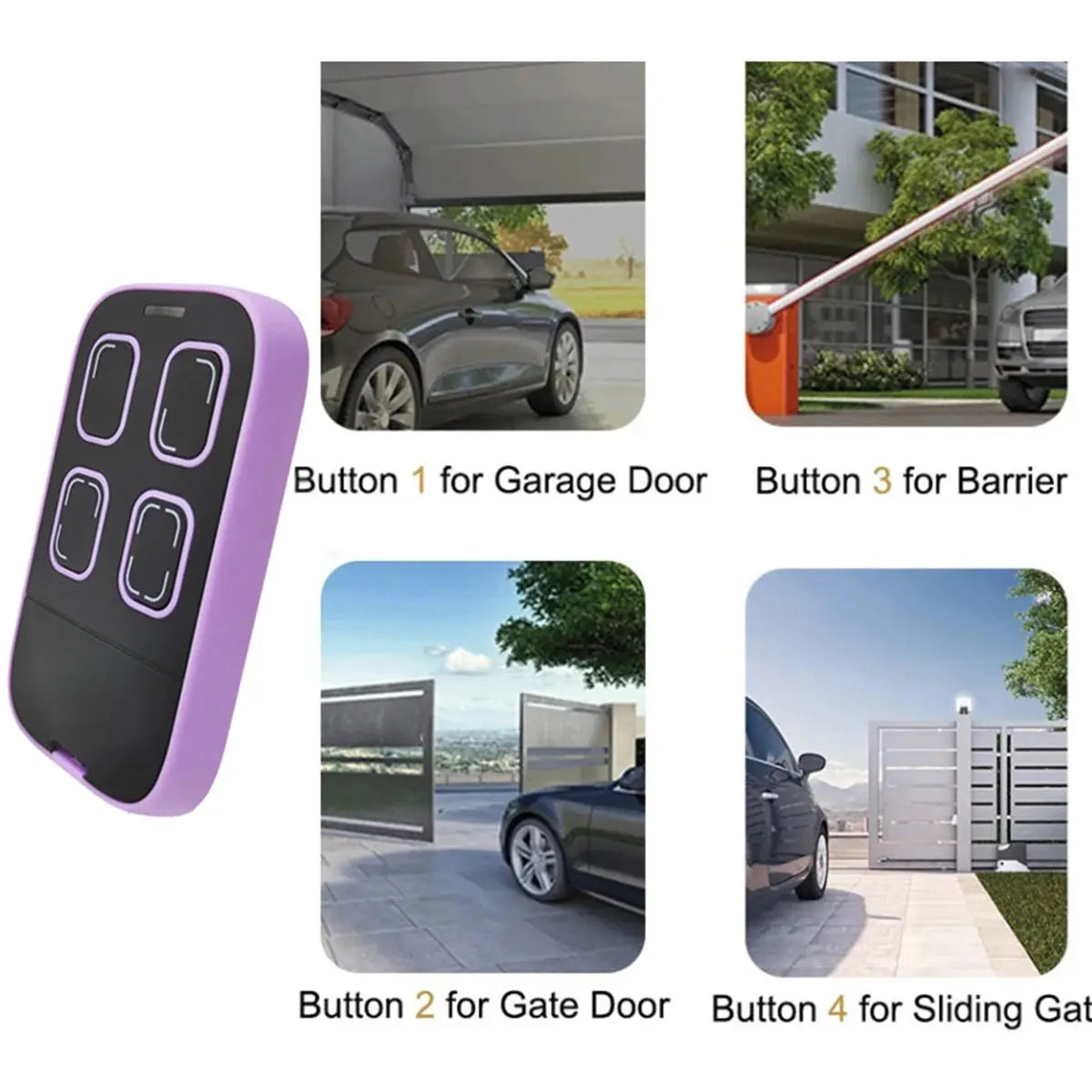 Universal Multi-frequency Garage Door Remote Controle 280-868MHz 433MHz 315MHz 390MHz Compatible with Gates Duplicators Copiers Magic Remotes