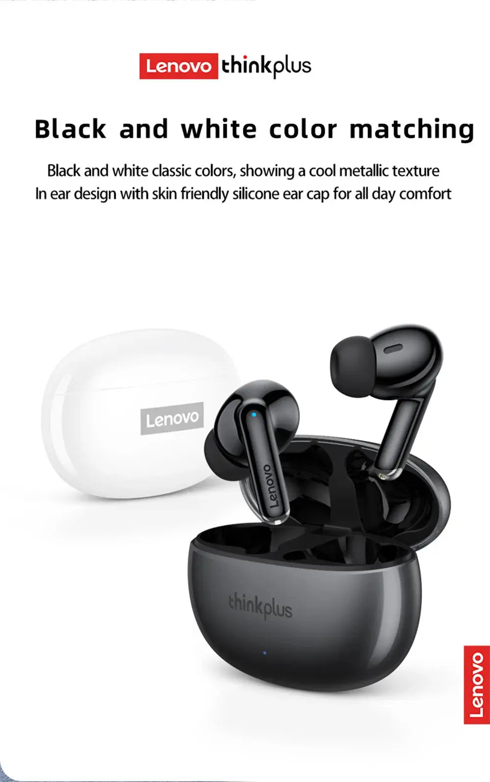 Original Lenovo XT88 TWS Wireless Earphones Bluetooth 5.3 Dual MIC Stereo Noise Reduction Bass HIFI Touch Control Earbuds Magic Remotes
